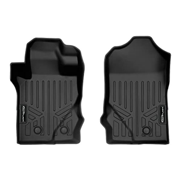 SA0566 All Weather Custom Fit 1st Row Floor Mat Liner Set for 2021-2023 Ford Bronco, Black