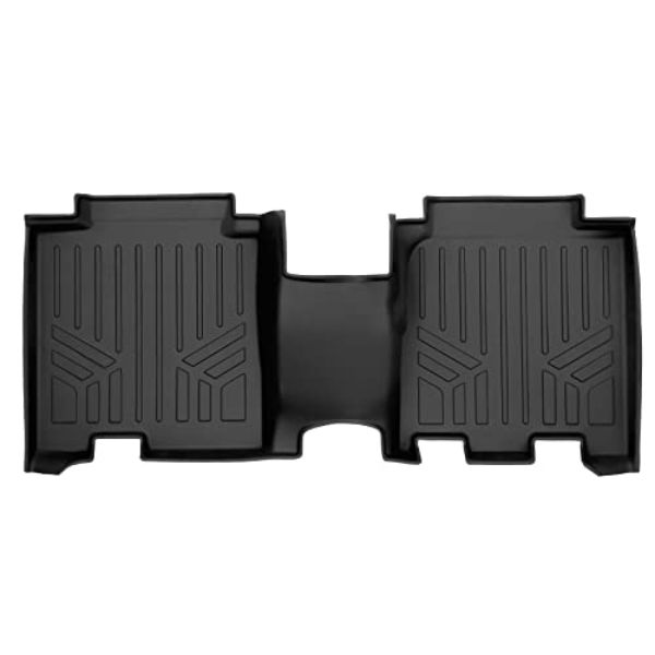 SB0566 All Weather Custom Fit 2 Row Floor Mat Liner Set for 2021-2023 Ford Bronco, Black