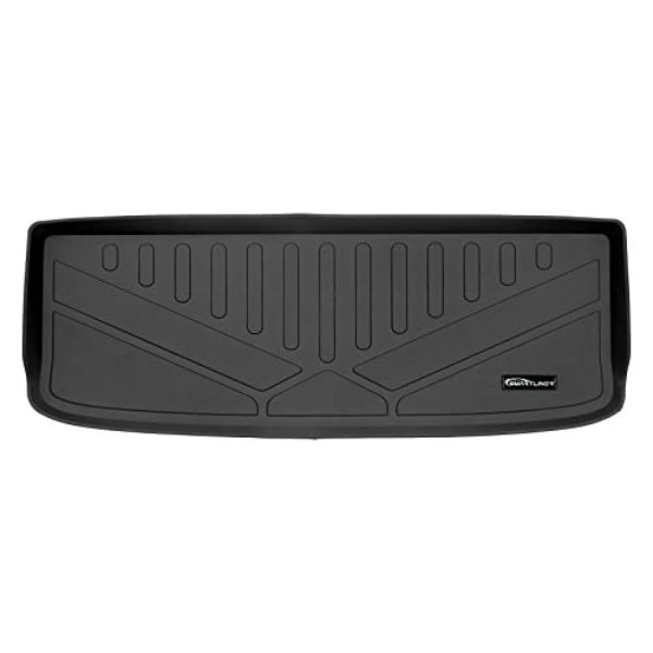 SE0567 All Weather Custom Fit Mat Behind 3rd Row Cargo Liner for 2022-2023 Nissan Pathfinder, Black