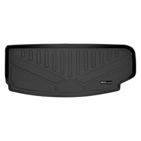 SE0568 All Weather Custom Fit Black Behind the 3rd Row Cargo Liner for 2021-2023 Jeep Grand Cherokee L