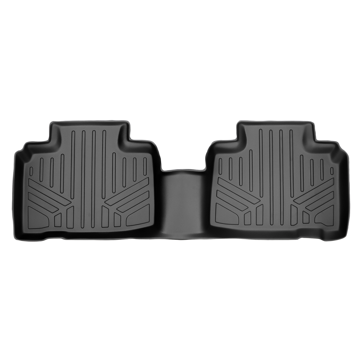 Custom Fit 2nd Row Floor Mats Liner for 2015-2021 Ford Edge, Black