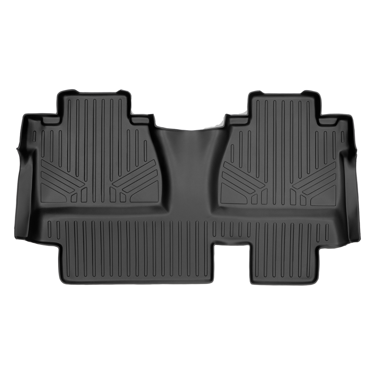 SB0197 Custom Floor Mats 2nd Row Liner Black Double Cab with Coverage Under the 2nd Row Seat Floor Mats for 2014-2021 Toyota Tundra, Black