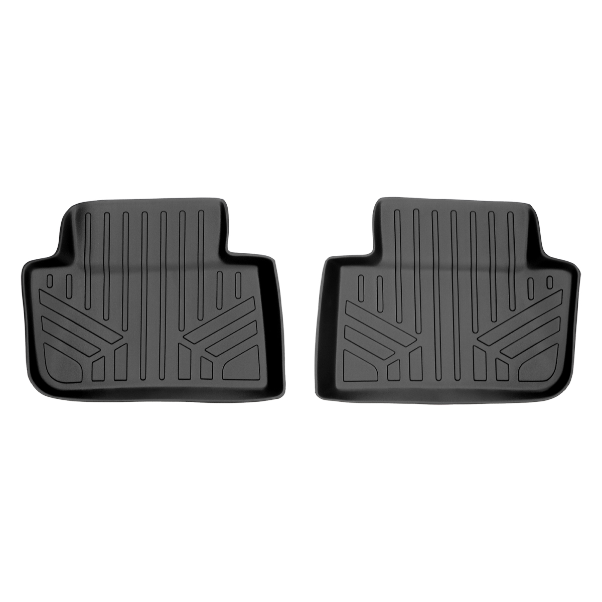SB0215 Custom Fit Floor Mat with 2nd Row Liner for 2014-2020 Porsche Macan - Black