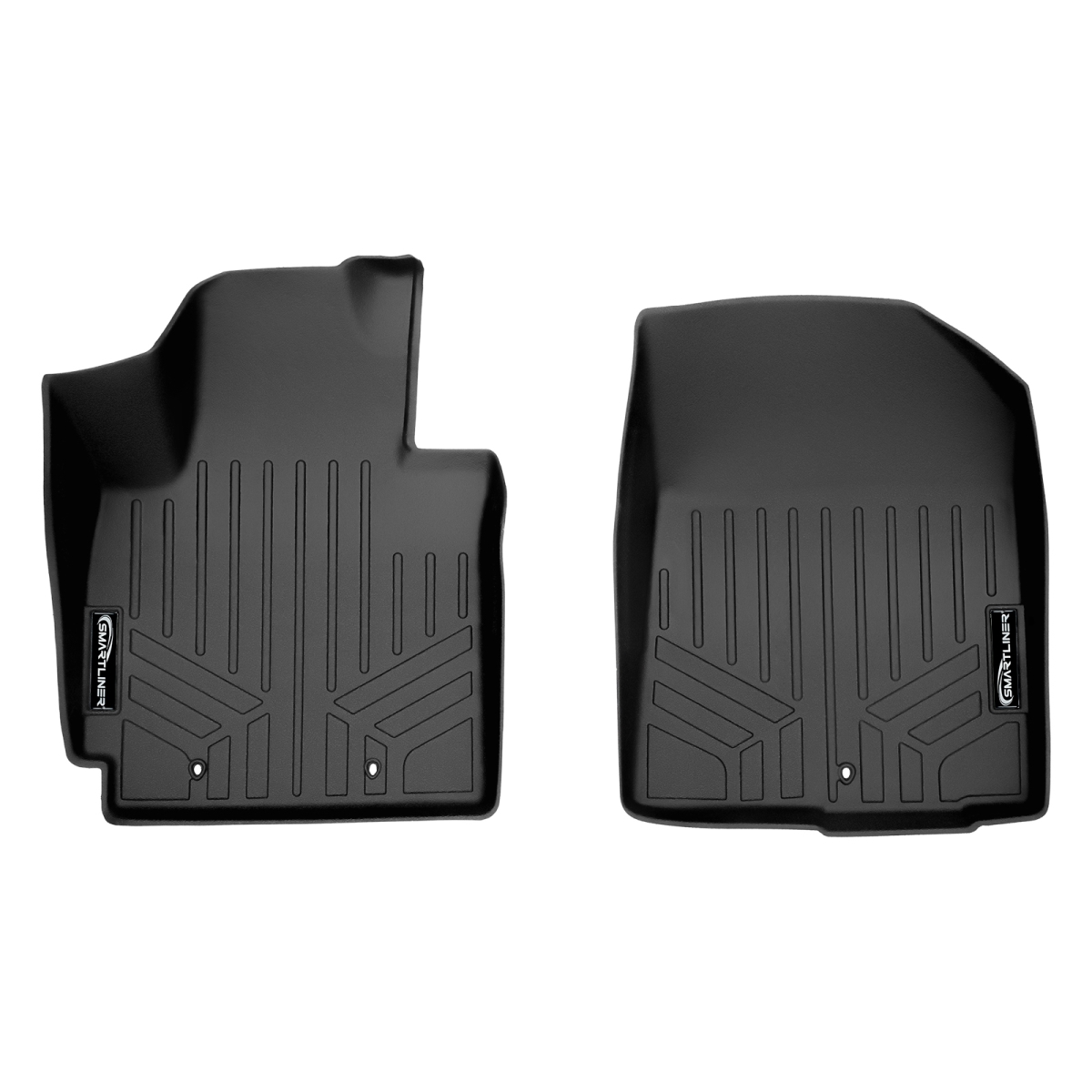 Custom Fit 1st Row Floor Mats Liner Set for 2014-2019 Kia Soul, Black
