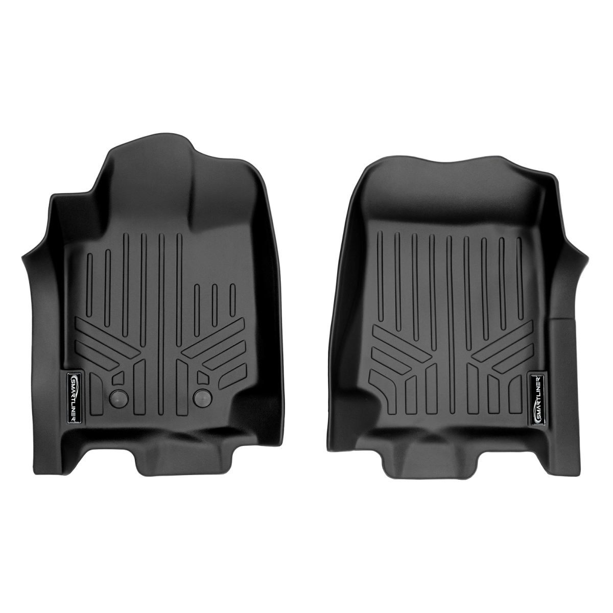 Custom Fit 1st Row Floor Mats Liner Set for 2015-2018 Ford Ranger - Export Model, Black