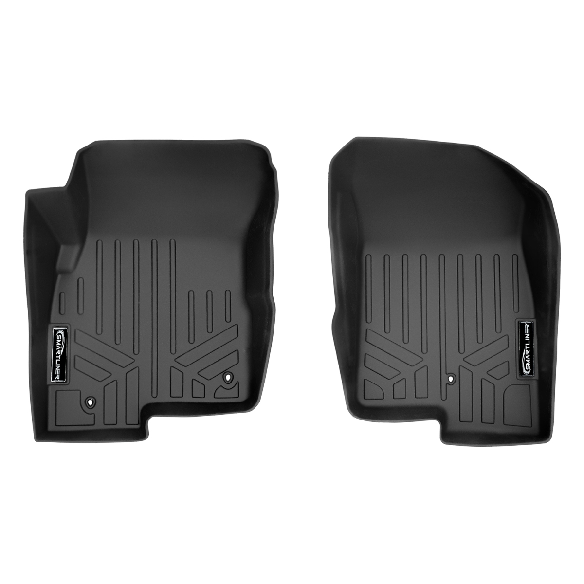 Custom Fit Floor Mats 1st Row Liner Set, Black