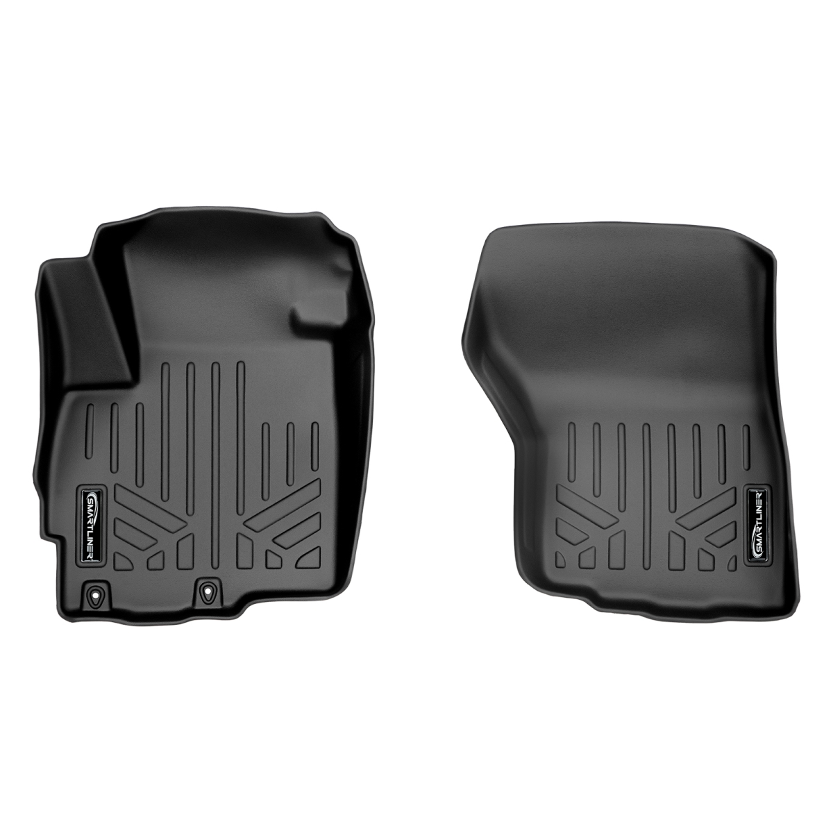 Custom Fit 1st Row Floor Mats Liner Set for 2011-2021 Mitsubishi Outlander, Black