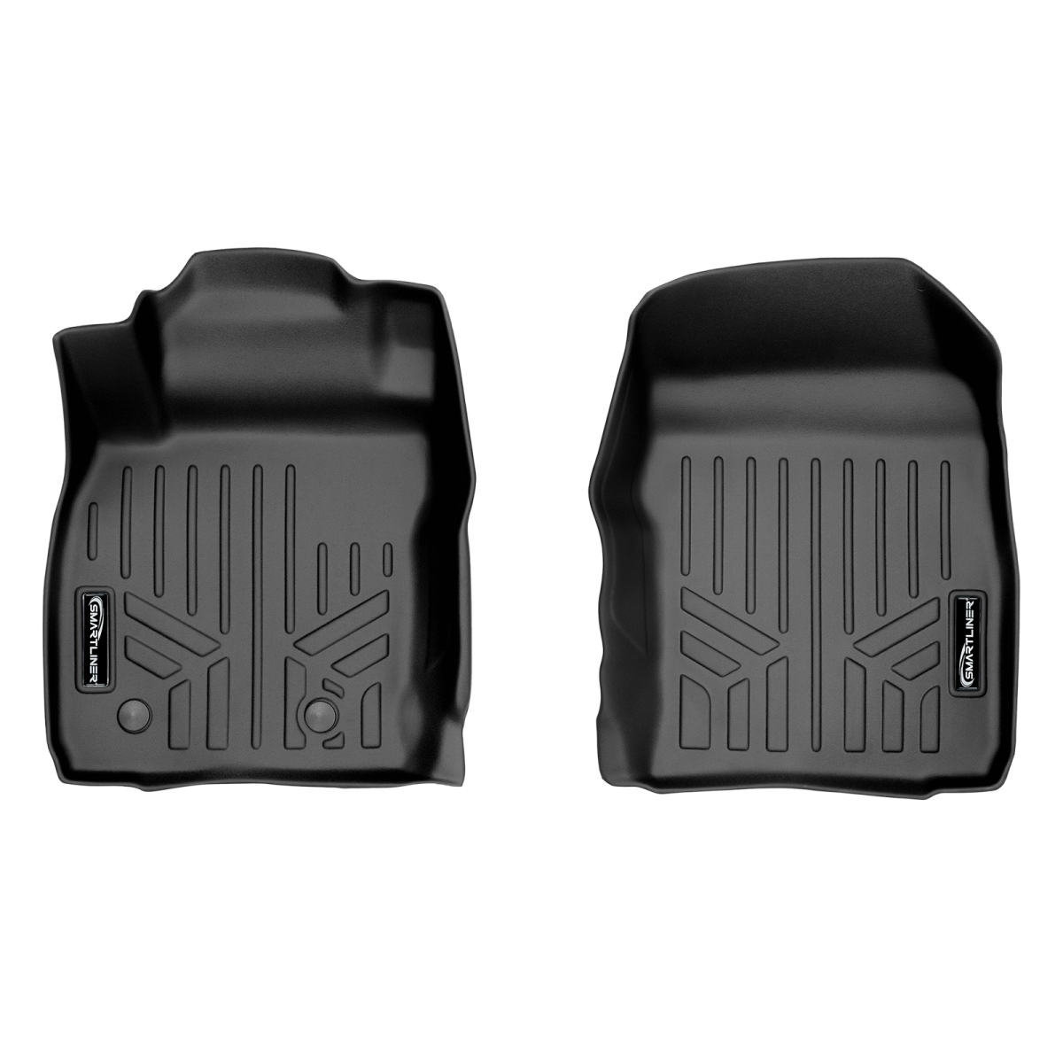 Custom Fit 1st Row Floor Mats Liner Set for 2018-2021 Ford EcoSport, Black
