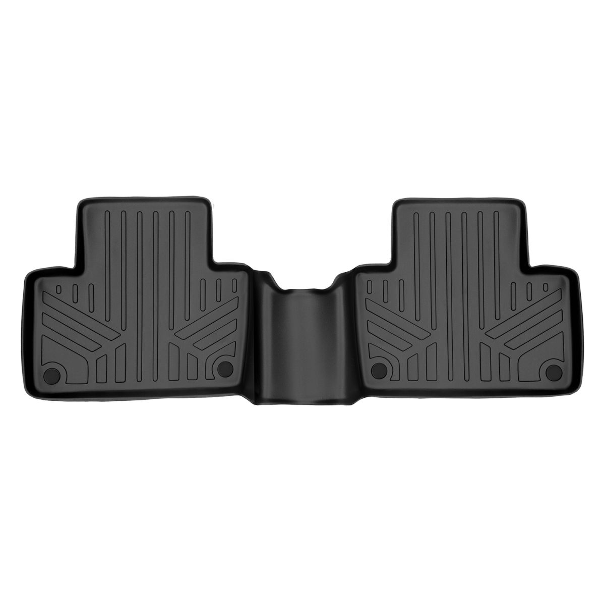 Custom Fit 2nd Row Floor Mats Liner for 2016-2022 Volvo XC90, Black