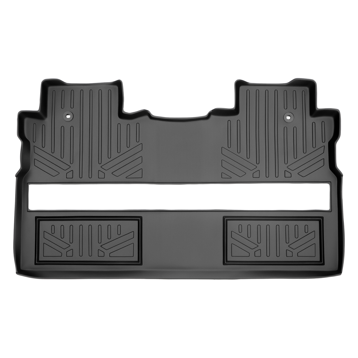 Custom Fit 2nd Row Floor Mats Liner for 2017-2021 Honda Ridgeline, Black