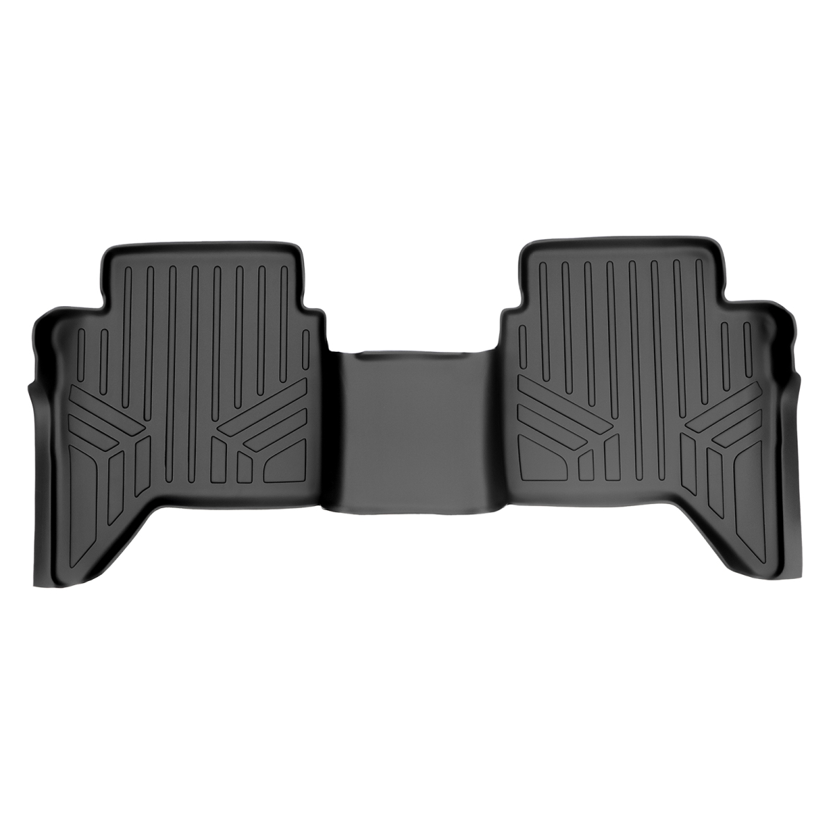 Custom Fit 2nd Row Floor Mats Liner Crew Cab Export Model for 2015-2018 Ford Ranger, Black