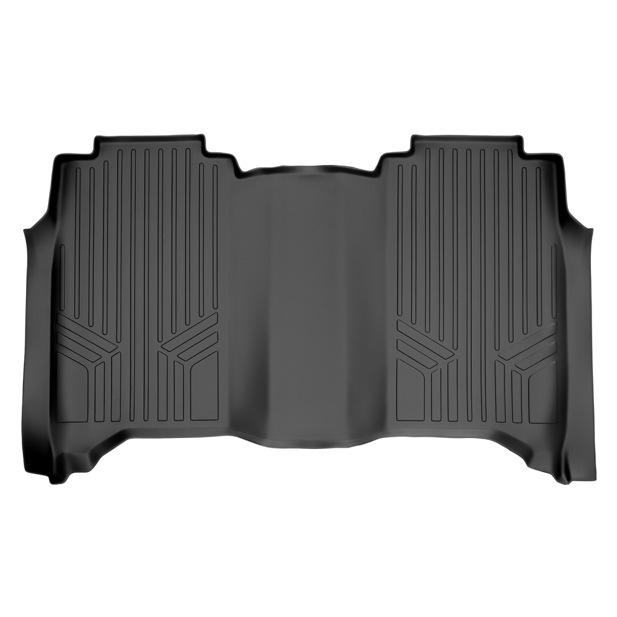 SB0329 XD Crew Cab 2nd Row Floor Liner with 1st Row Bench Seat Without Underseat Toolbox for 2017-2021 Nissan Titan, Black