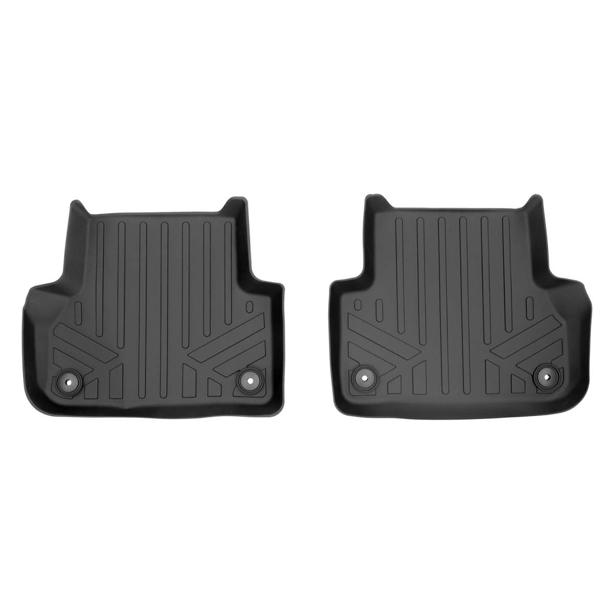 Custom Fit 2nd Row Floor Mats Liner for 2017-2021 Audi A4, Black