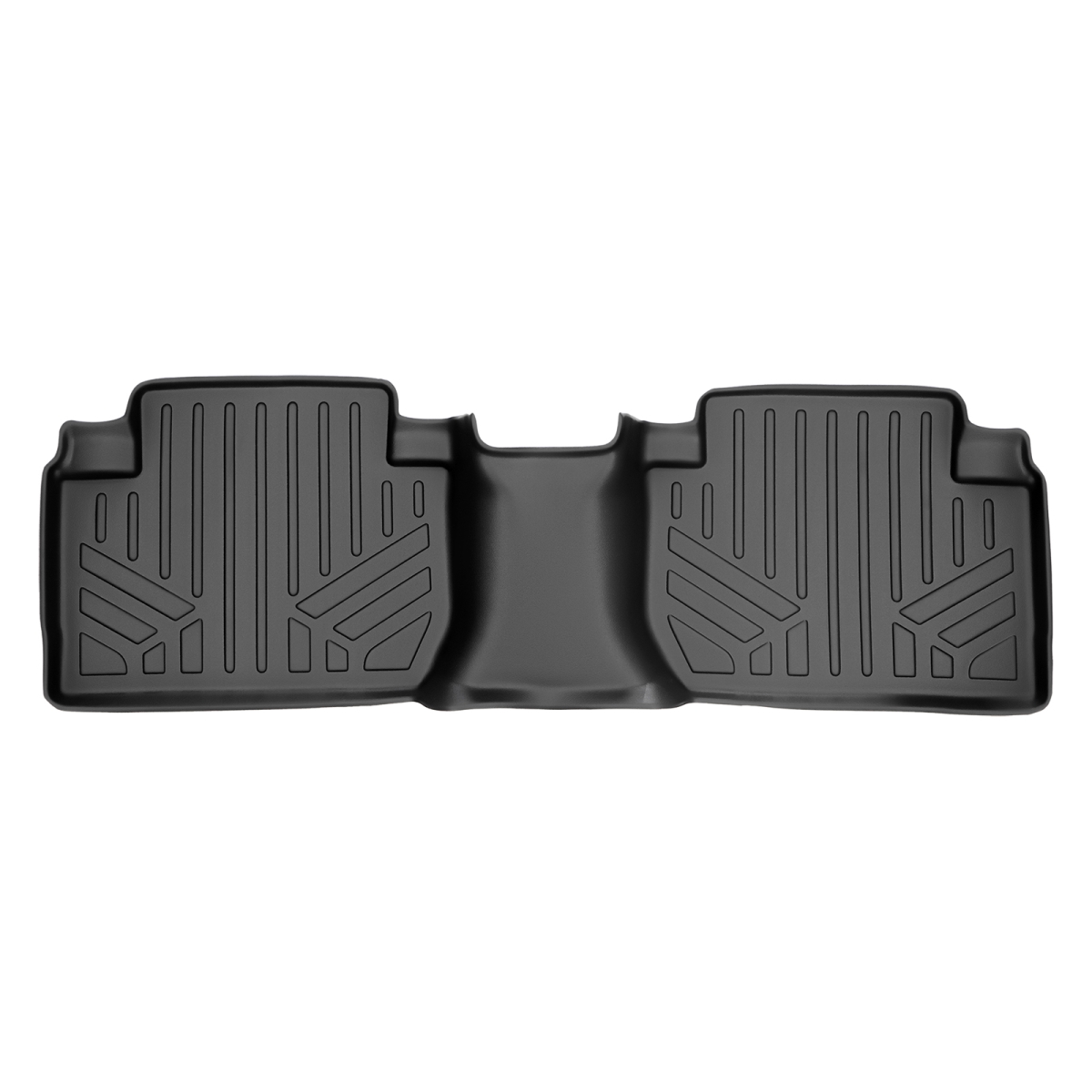 Custom Fit 2nd Row Floor Mats Liner for 2011-2021 Mitsubishi Outlander, Black