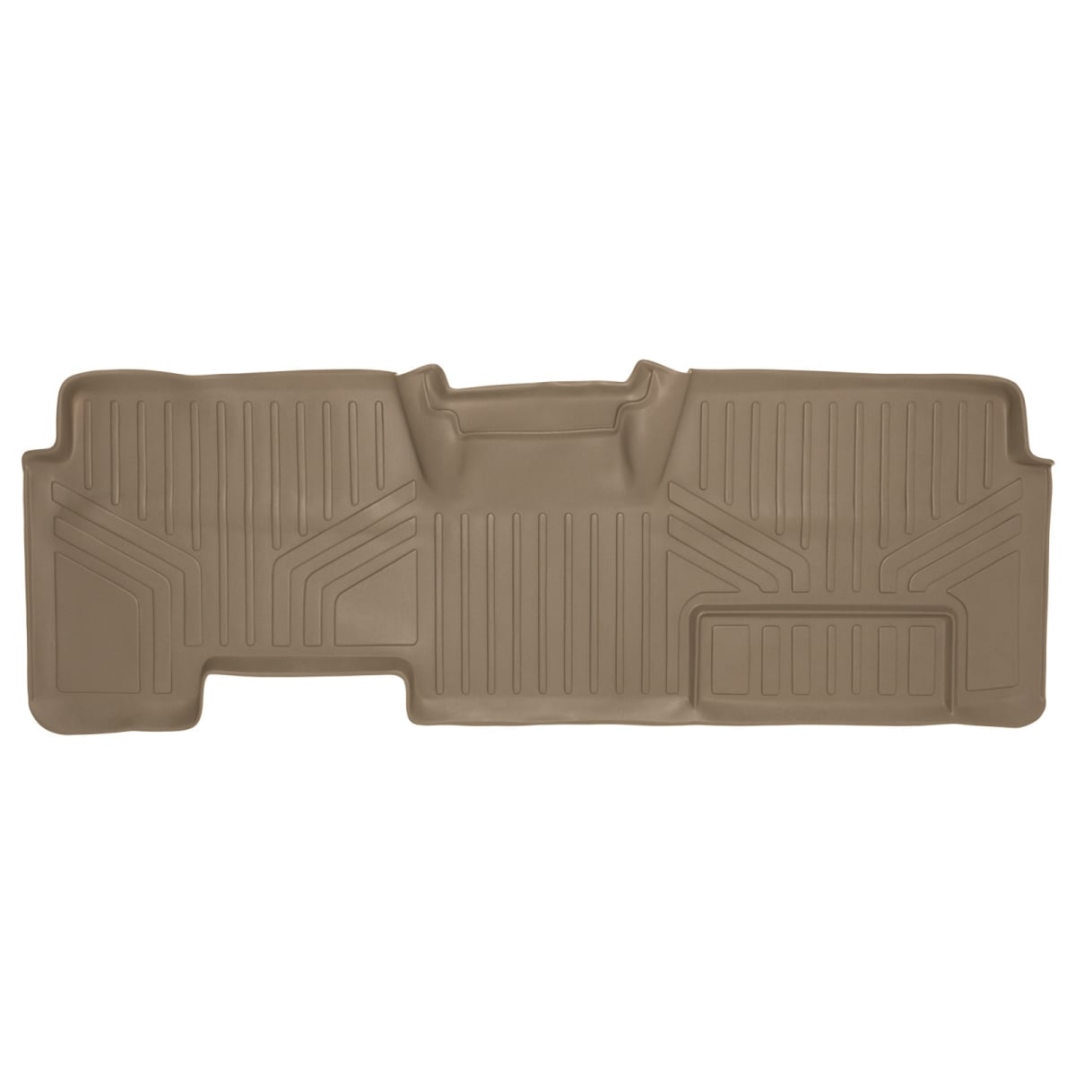 Custom Fit 2nd Row Floor Mats Liner - SuperCab Non Flow Center Console Only for 2009-2014 Ford F-150, Tan