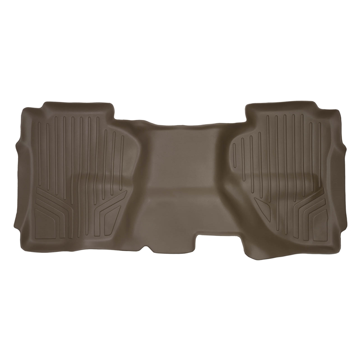 SB1148 Custom Fit 2nd Row Floor Mats Liner - Double Cab for 2015-2019 Chevy Silverado 2500, Tan