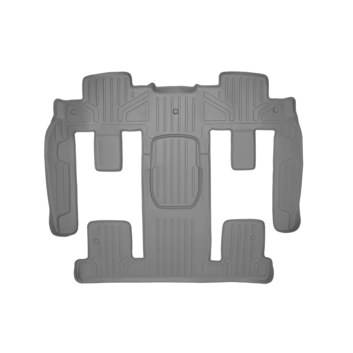 SB2044 Custom 2nd & 3rd Row Floor Mats Liner for 2008-2017 Buick Enclave, Gray
