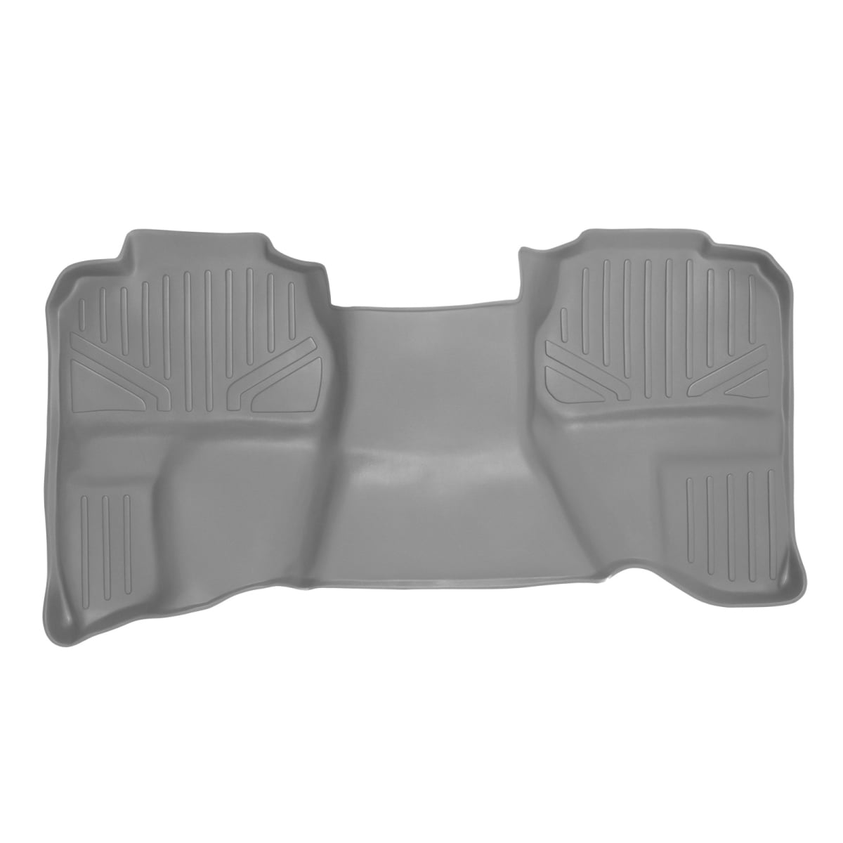 Custom Fit 2nd Row Floor Mats Liner for 2007-2013 Chevy Silverado 1500, Gray