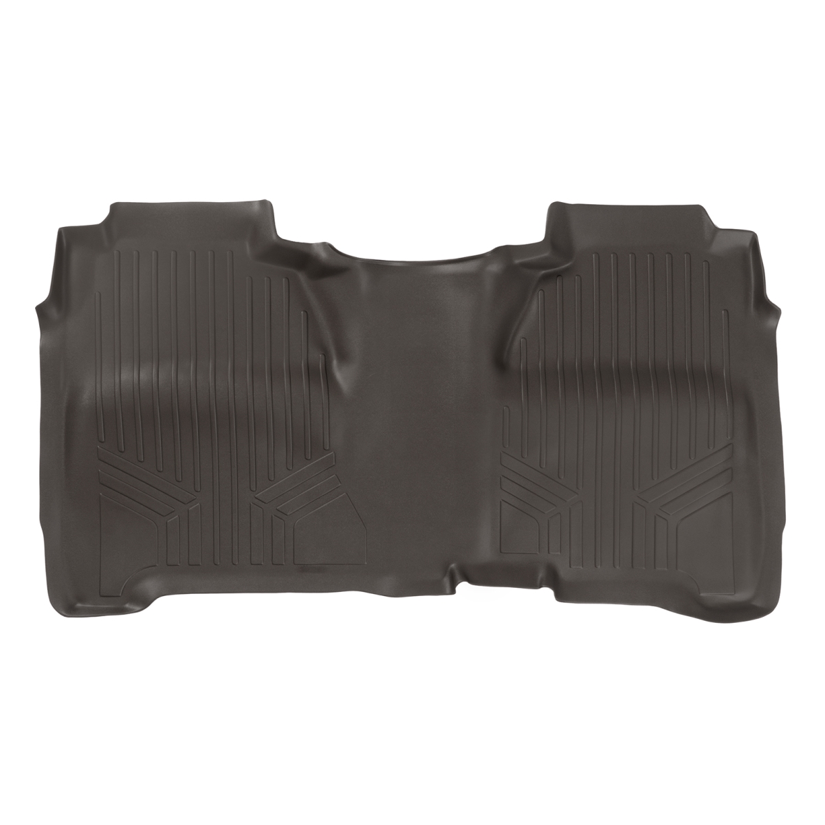 Custom Fit 2nd Row Floor Mats Liner with Crew Cab for 2014-2018 Chevy Silverado 1500, Cocoa
