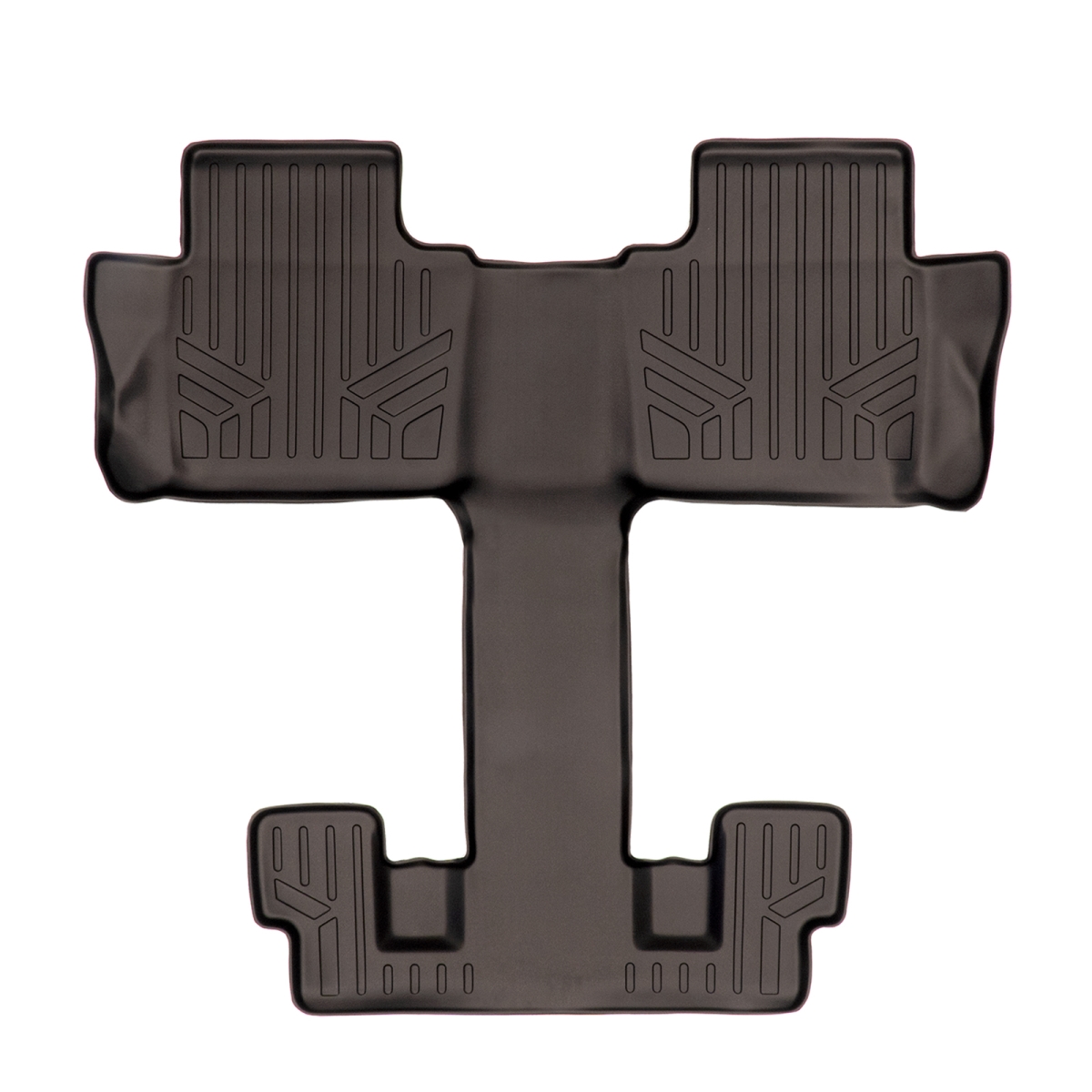 Custom Fit 2nd & 3rd Row Floor Mats Liner with 2nd Row Bucket Seats for 2017-2021 GMC Acadia, Cocoa