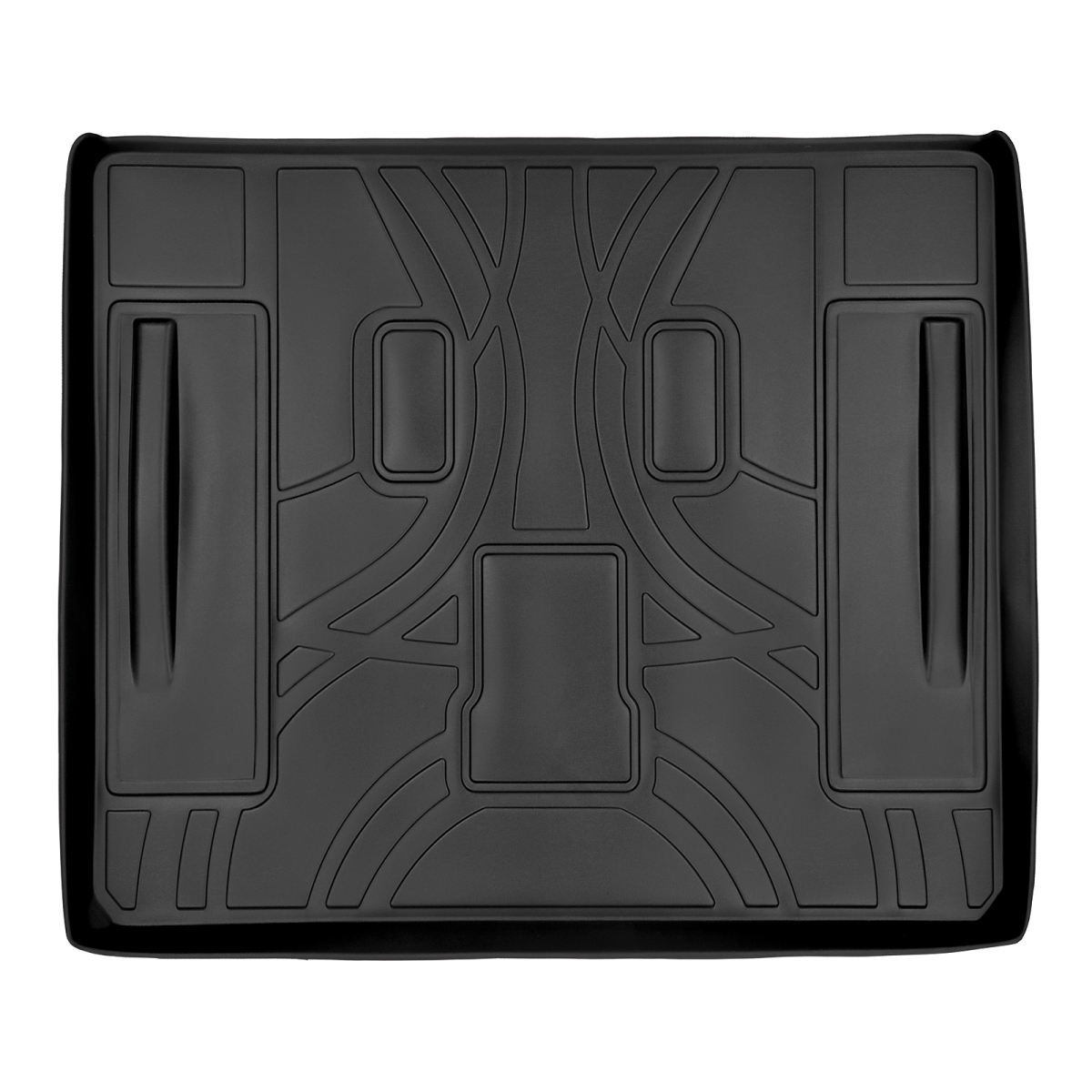 All Weather Custom Fit Trunk Floor Mat Cargo Liner for 2007-2014 Cadillac Escalade, Black