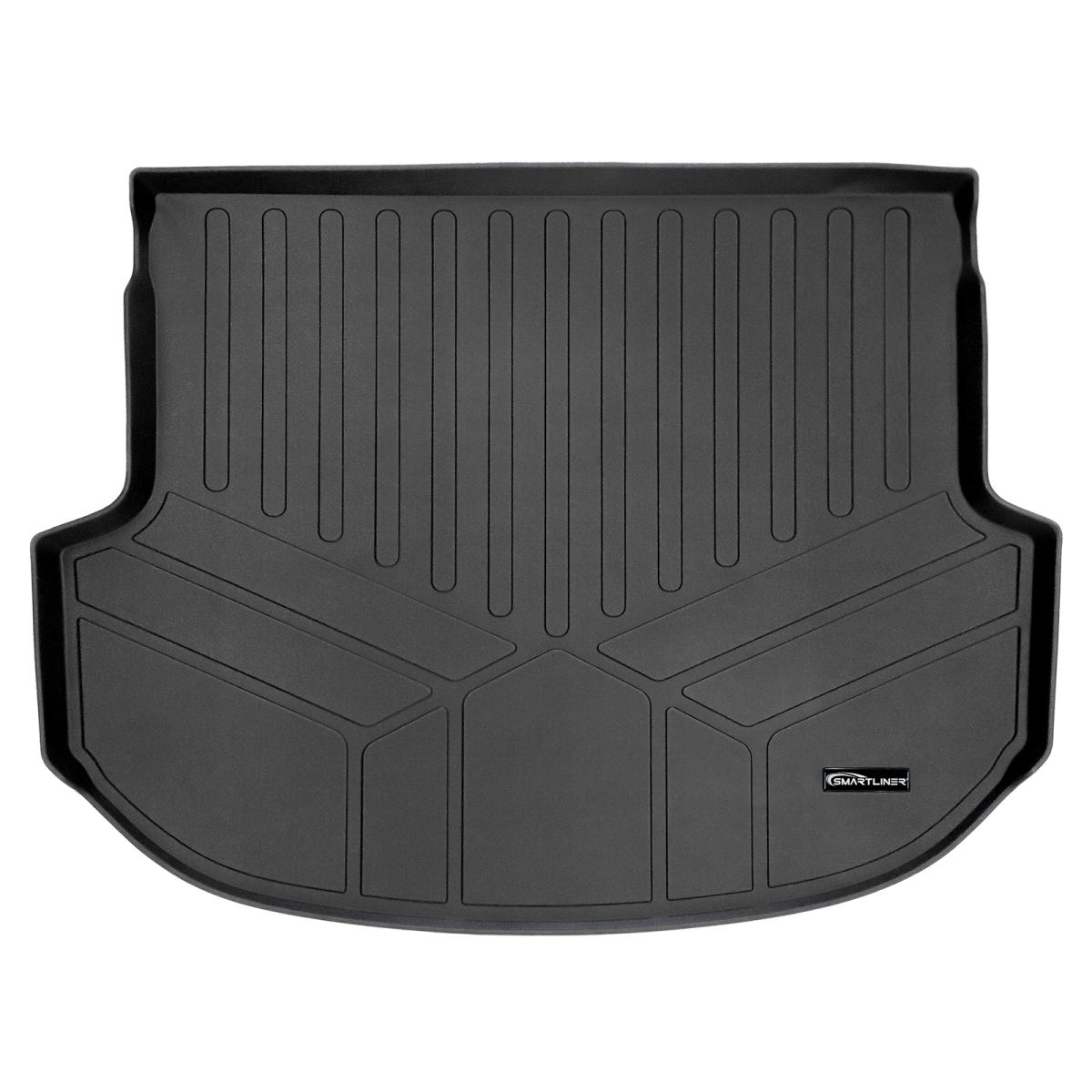 SD0114 All Weather Custom Fit Trunk Floor Mat Cargo Liner without 3rd Row Seats for 2013-2018 Hyundai Santa Fe, Black