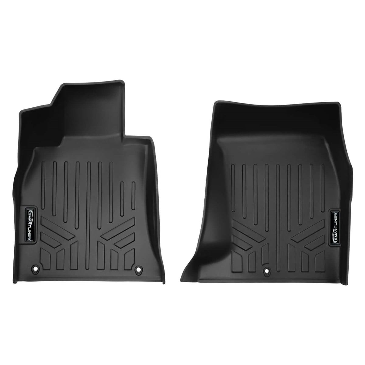 SA0685 All Weather 1st Row Floor Mat Liner Set for 2018-2023 Kia Stinger, Black
