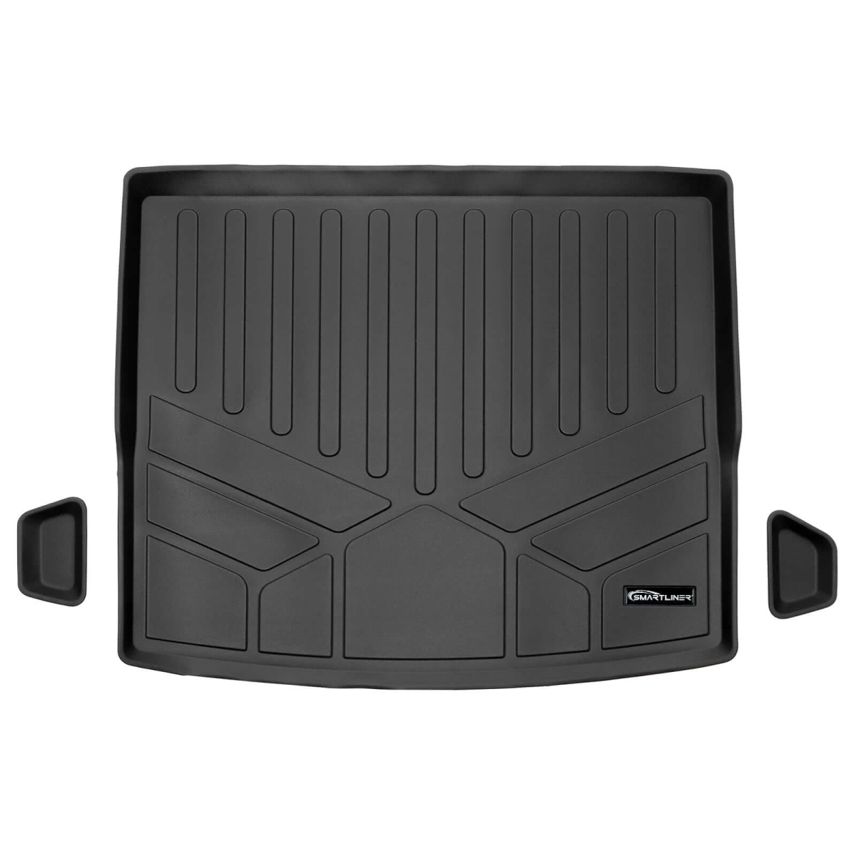 SD0727 All Weather Cargo Liner Behind the 2nd Row for 2022-2024 Volkswagen Taos, Black - Only Fits All-Wheel Drive Models
