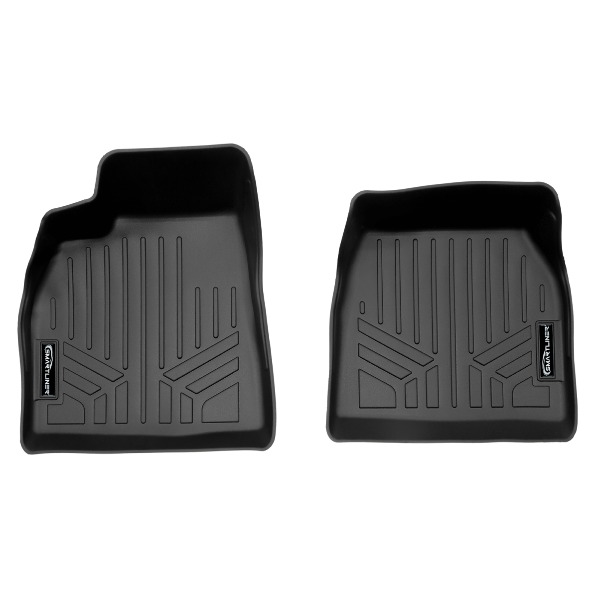 SA0729 All Weather Protection 1st Row Floor Mat Liner Set for 2020-2023 Tesla Model S, Black