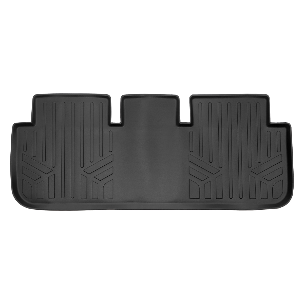 SB0729 All Weather Protection 2nd Row Floor Mat Liner Set for 2020-2023 Tesla Model S, Black