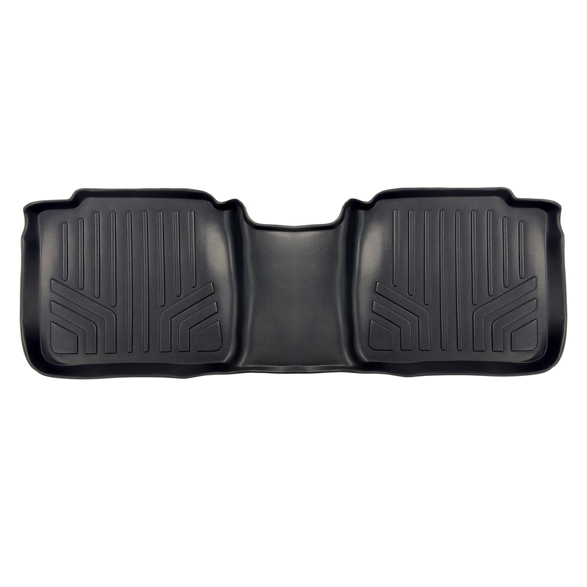 SB0011 All Weather Protection 2nd Row Floor Mat Liner Set for 2007-2011 Toyota Camry, Black