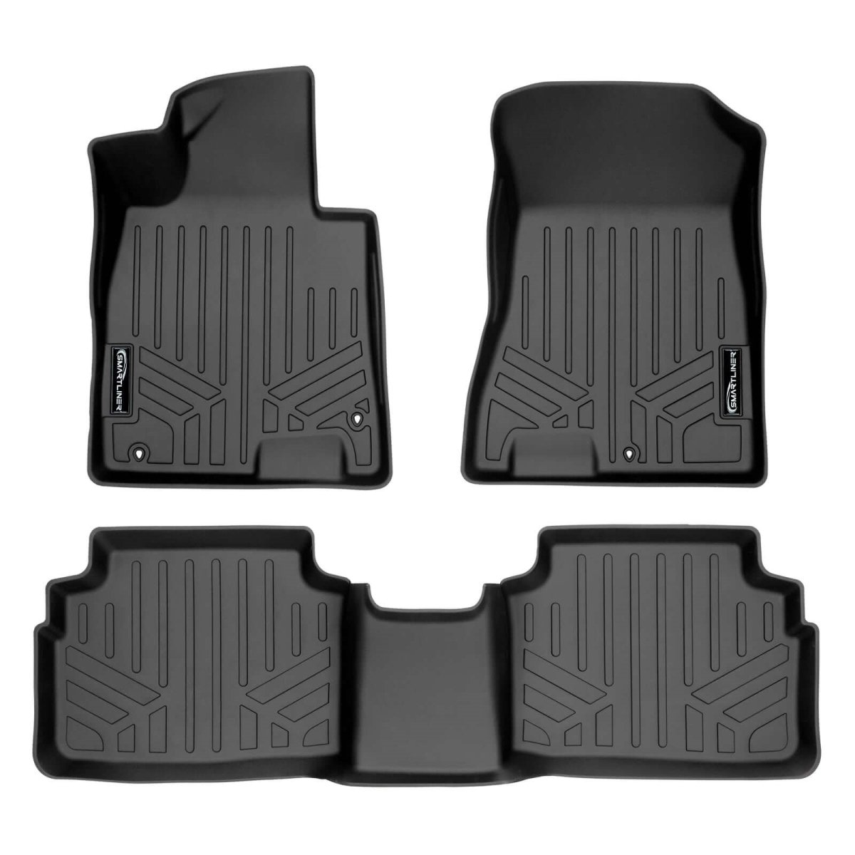SA0491-B0491-R All Weather Protection 2 Row Floor Liners, Black