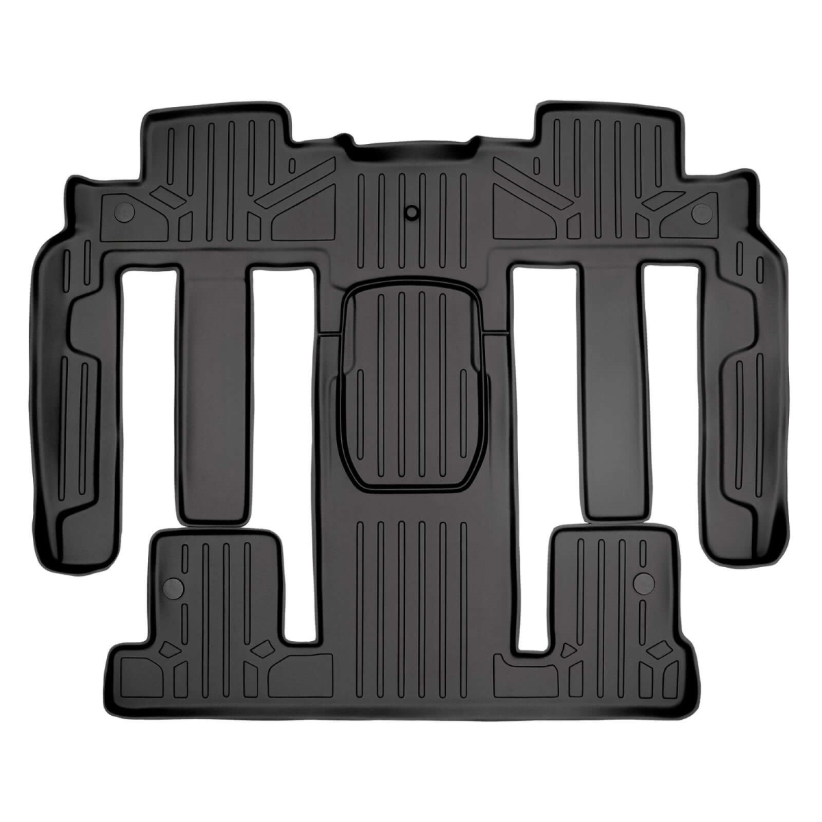 SB0044-N2 All Weather Protection 2nd & 3rd Row One Piece Liner for 2009-2017 Chevrolet Traverse, Black