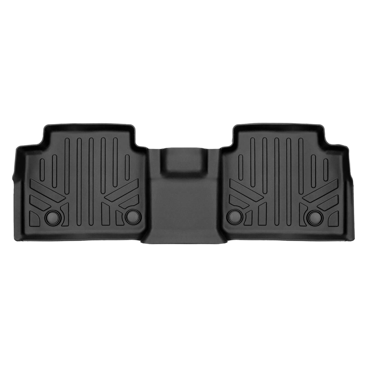 All Weather 2nd Row Floor Mat Liner Set - Black - 2nd Row Center Console - Durable Protection