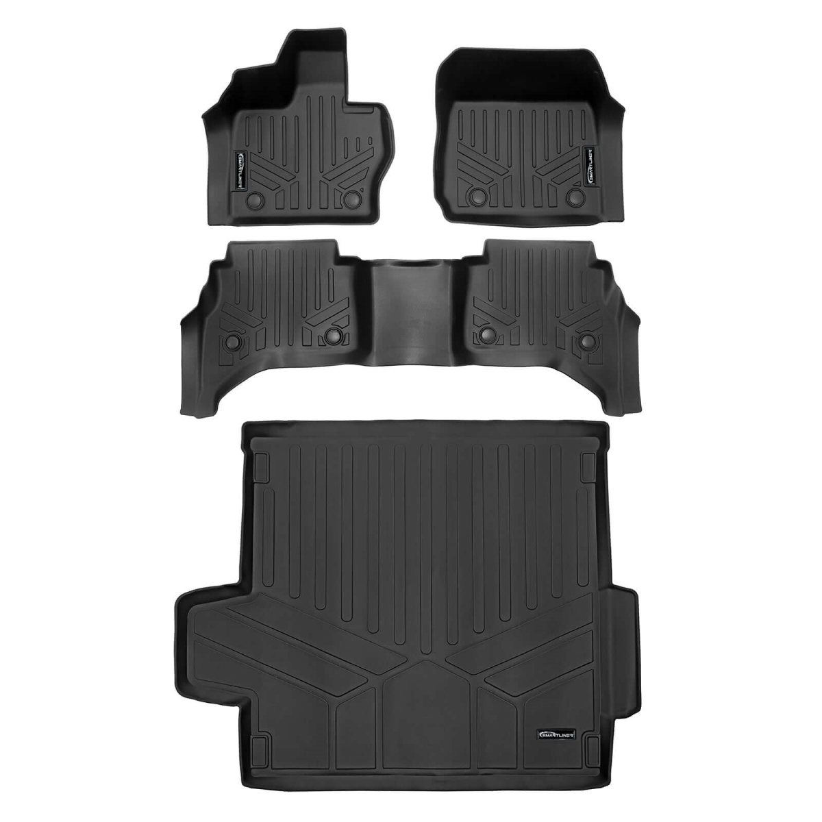 SA0703-B0703-D0703 2 Row Floor Mats & Cargo Liner Set for 2022-2024 Range Rover, Black