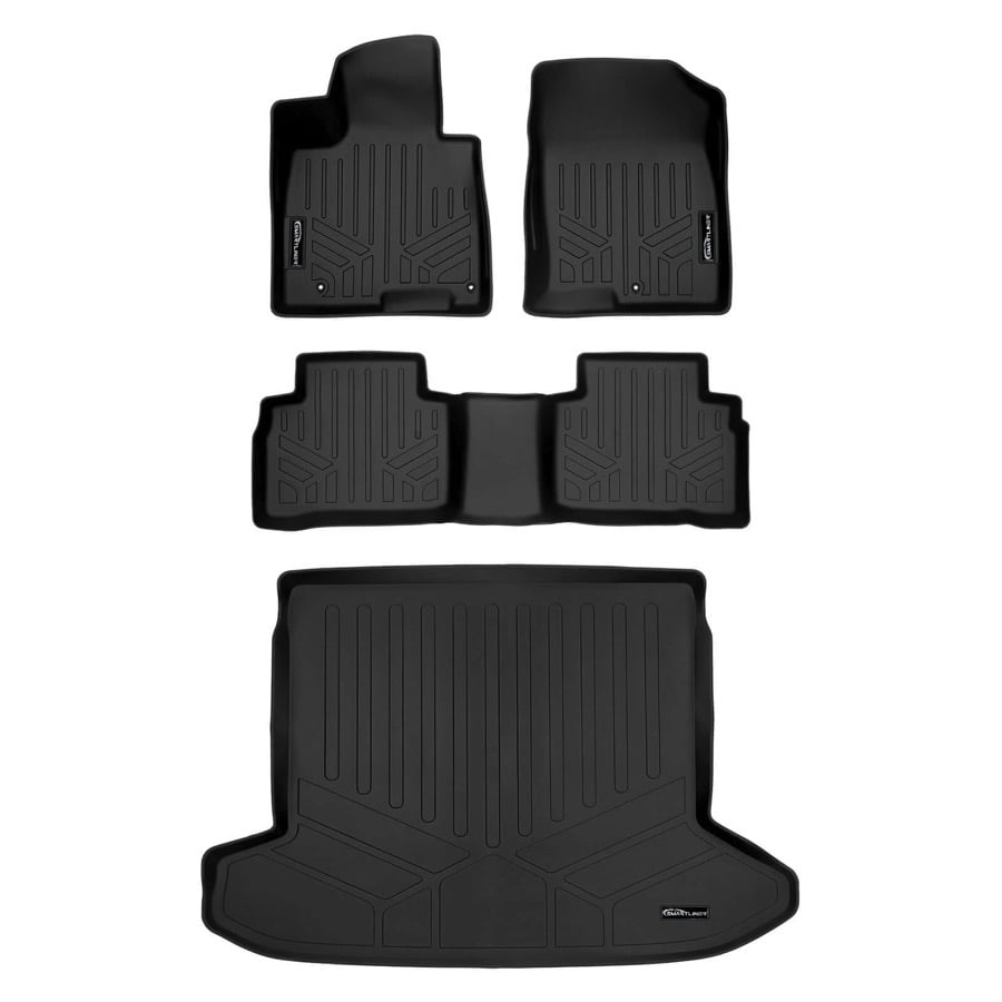 A0555-B0555-D0555 All Weather Custom Fit 2 Row Floor Mats & Cargo Liner Set for 2022-2025 Hyundai Tucson, Black