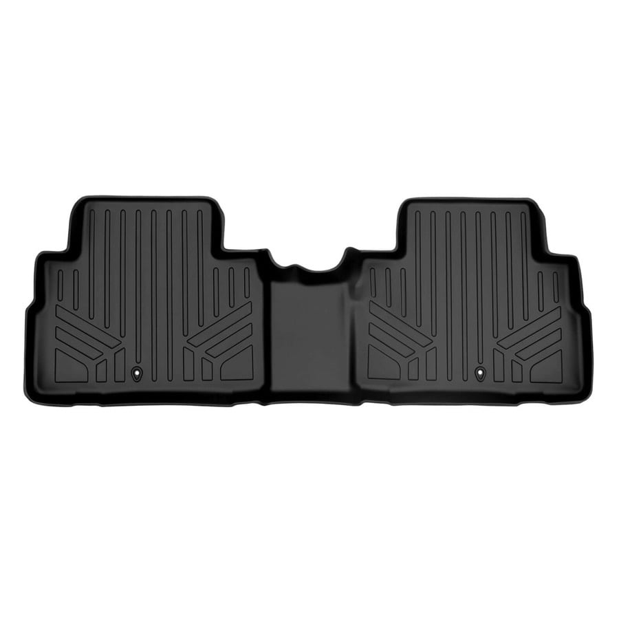 B0417 All Weather Custom Fit 2nd Row Floor Mat Liner Set with 2nd Row Bench or Bucket Seats & Center Console for 2020-2023 Kia Telluride, Black