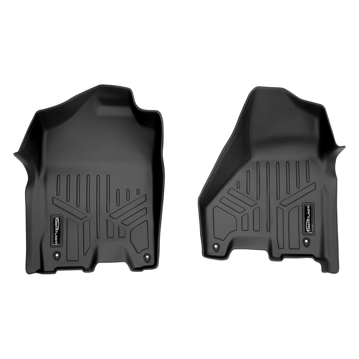 SA0247-N4 1st Row Custom-Fit Floor Liners for 2013-2018 Ram 2500 Crew Cab & Mega Cab