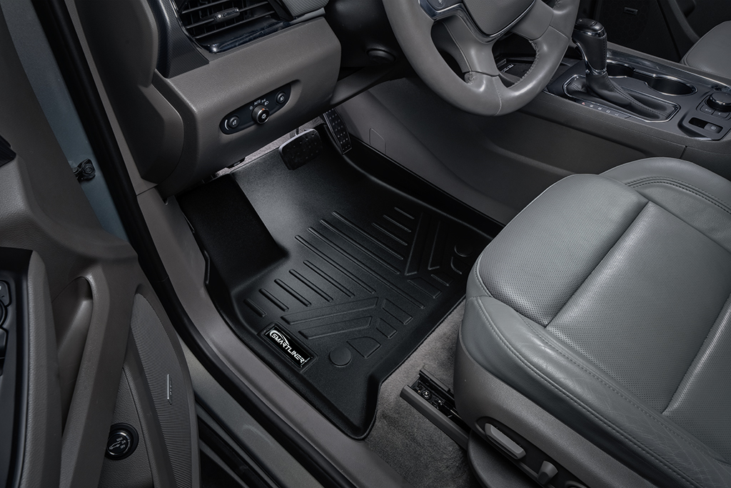 SA0343-B0345-N1 3 Rows Custom Fit Floor Liners for 2024 Chevrolet Traverse Limited 7 Passenger