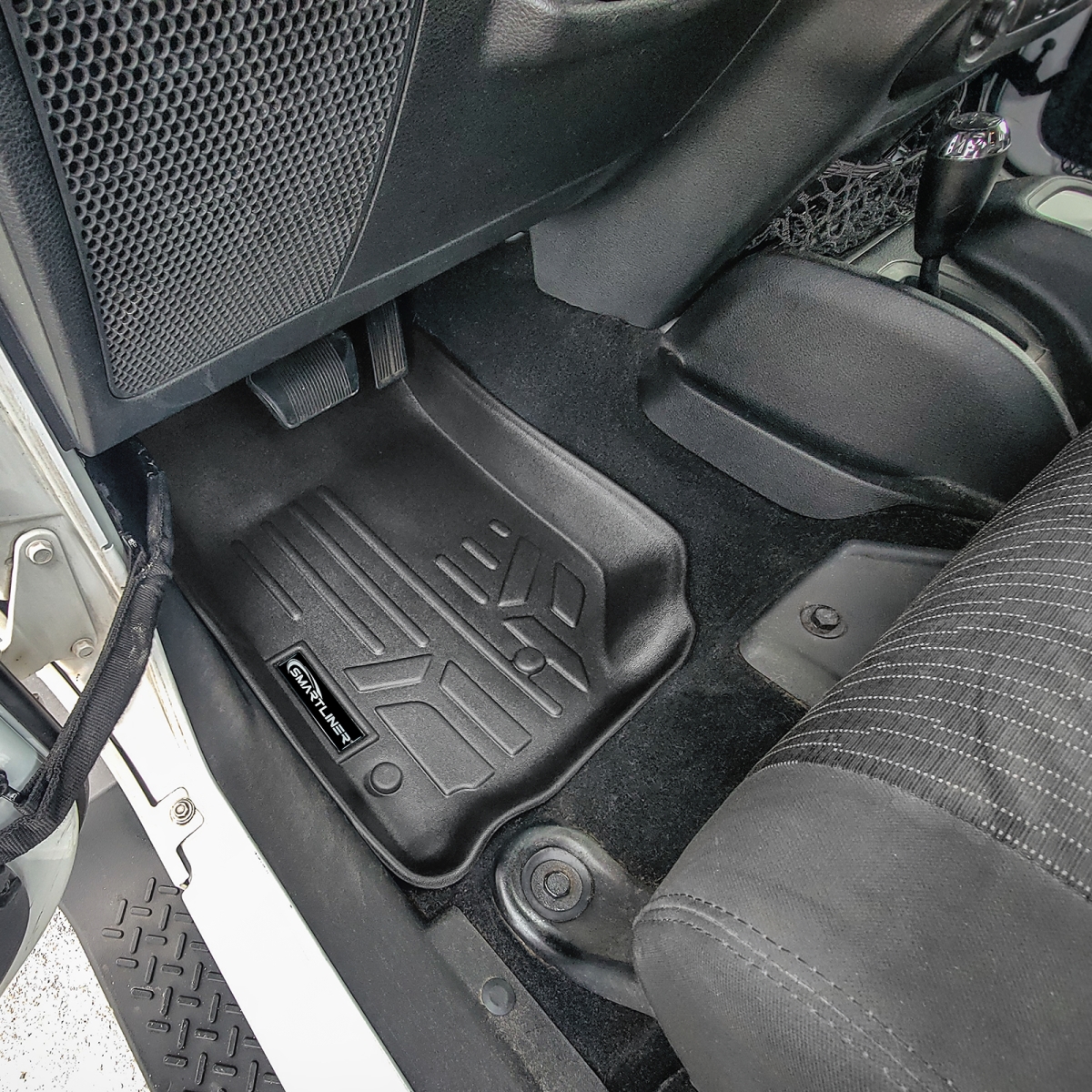 SA0139-B0073-N1 2 Rows Custom Fit Floor Liners for 2011-2013 Jeep Wrangler 4 Door & Unlimited