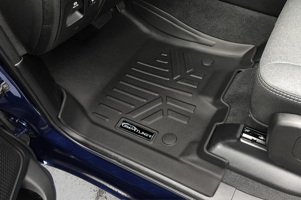 SA0369-B0374-N1 2 Rows Custom Fit Floor Liners for 2021-2024 Ram 1500 TRX
