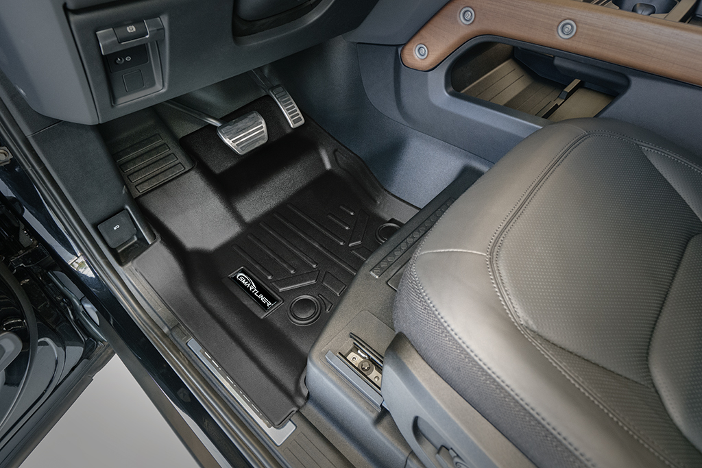 SA0564-B0629-N1 2 Rows Custom Fit Floor Liners for 2023-2025 Land Rover Defender 130 8 Passenger