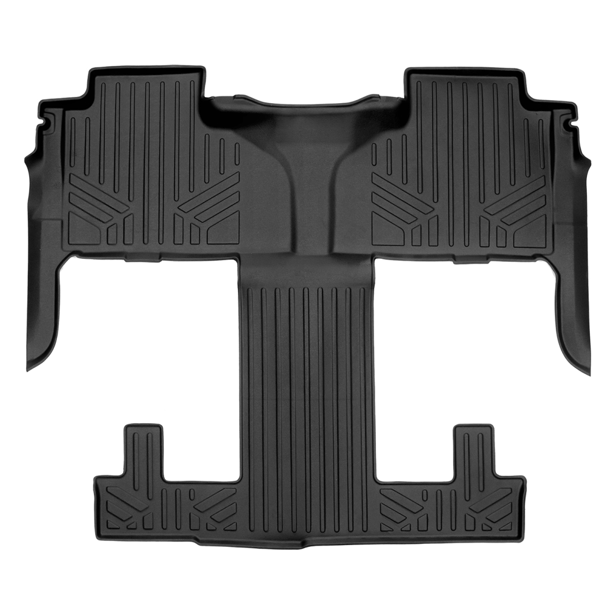 SB0524-N2 2 Rows Custom Fit Floor Liners for 2021-2025 GMC Yukon 7 Passenger
