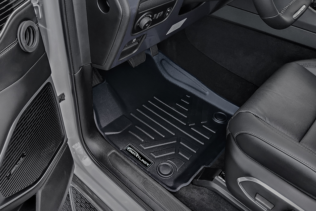SA0573-B0577-E0708-N1 3 Rows Custom Fit Floor Liners for 2023-2025 Jeep Wagoneer L 8-Passenger
