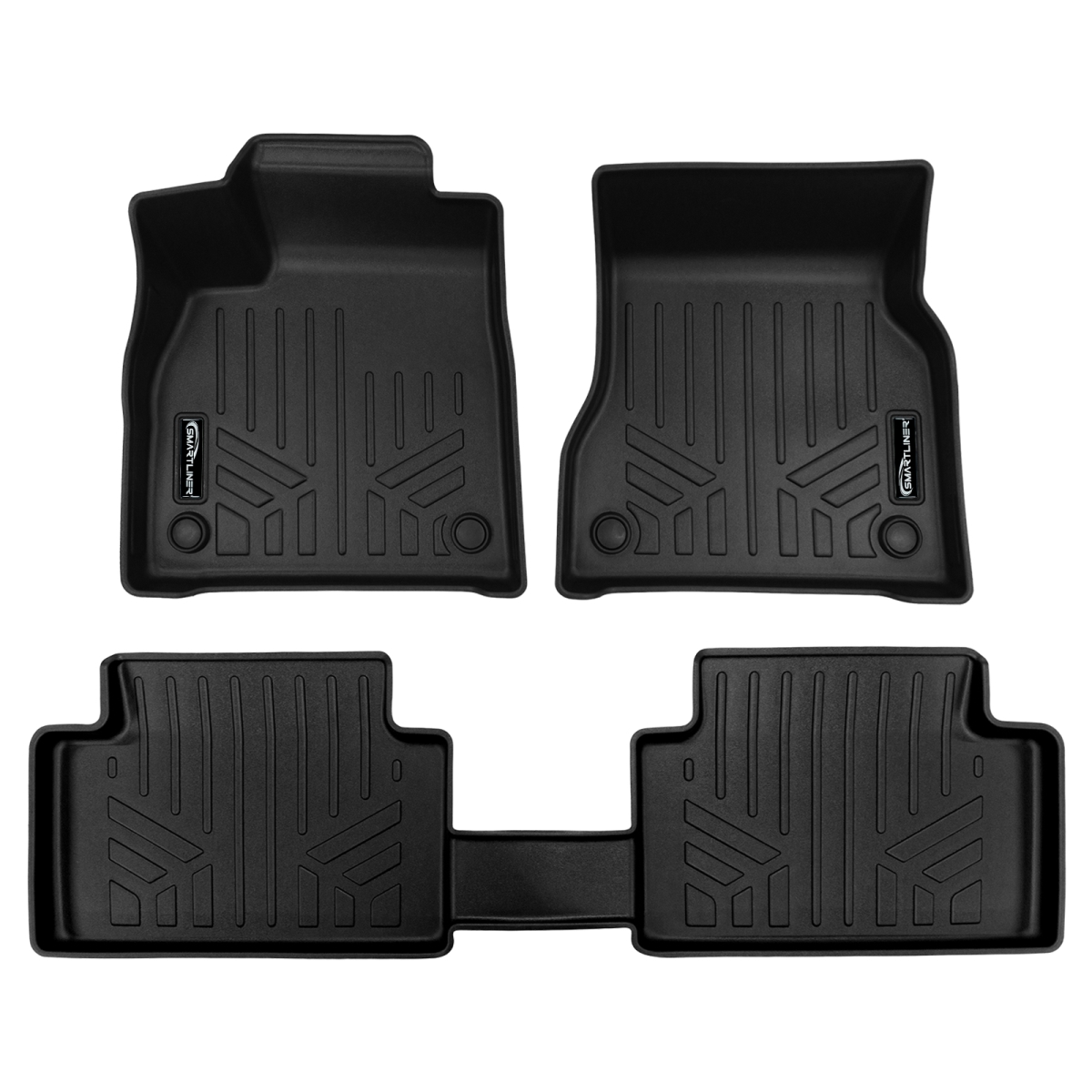 SA0781-B0781 2 Rows Custom Fit Floor Liners for 2025 Audi Q6 E-Tron & SQ6 E-Tron