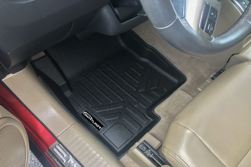 SA0263-B0263-N1 2 Rows Custom Fit Floor Liners for 2007-2017 Jeep Compass Old Body Style & 2 Door