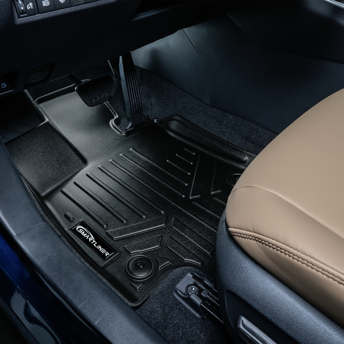 SA0418-B0488-N1 2 Rows Custom Fit Floor Liners for 2021-2025 Toyota RAV4 Prime