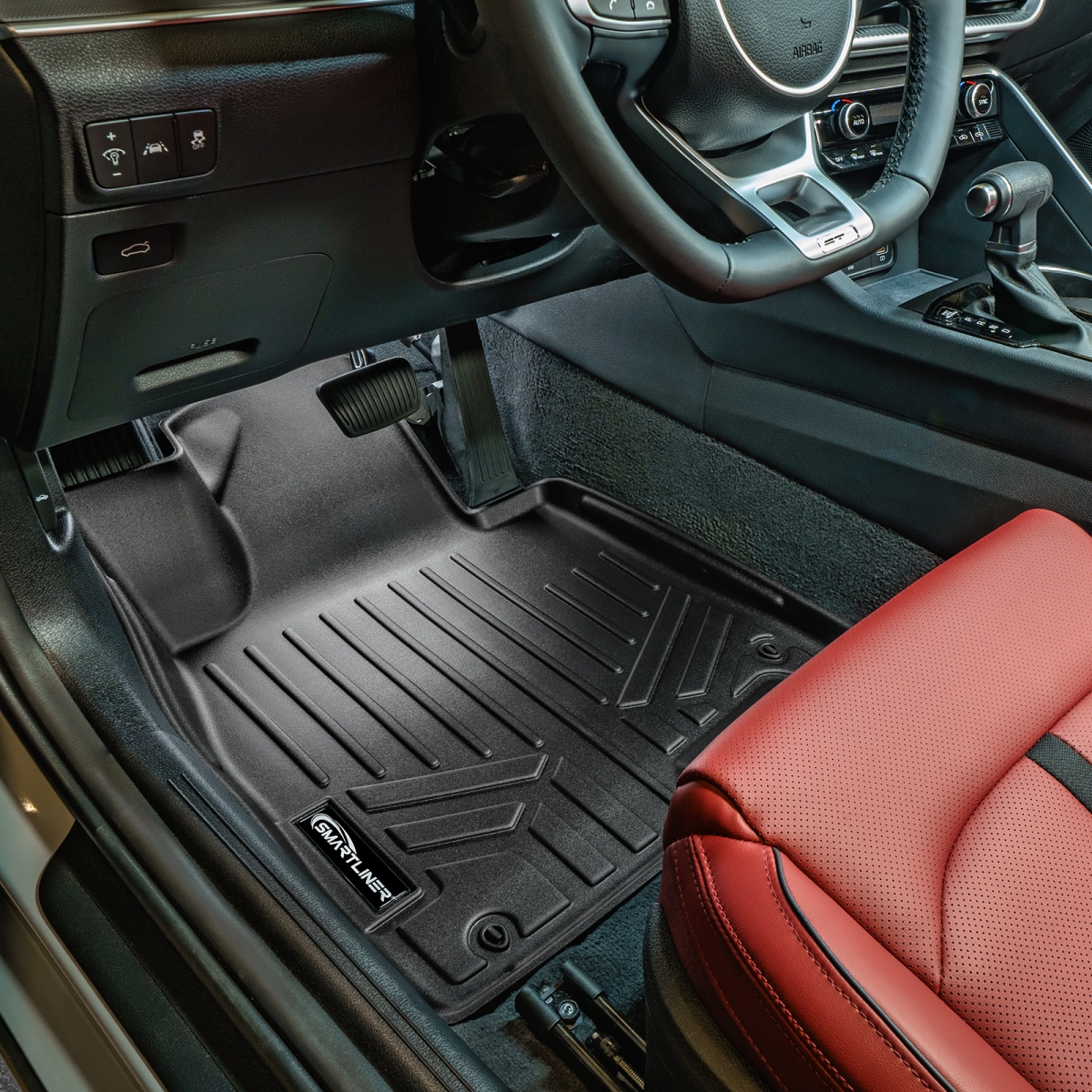 SA0491-B0491-N4 2 Rows Custom Fit Floor Liners for 2021-2024 Kia K5