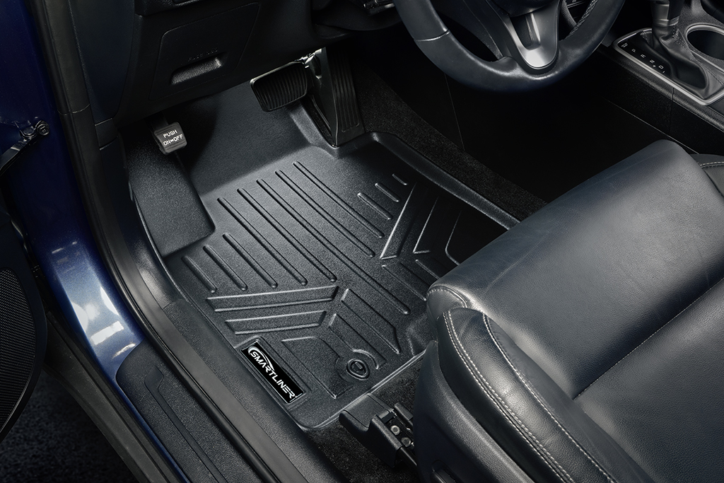 SA0244-B0206-N1 2 Rows Custom Fit Floor Liners for 2017-2022 Kia Sportage
