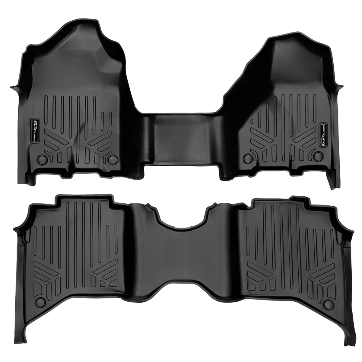 SA0451-B0450-N1 2 Rows Custom Fit Floor Liners for 2019-2025 Ram 3500 Crew Cab